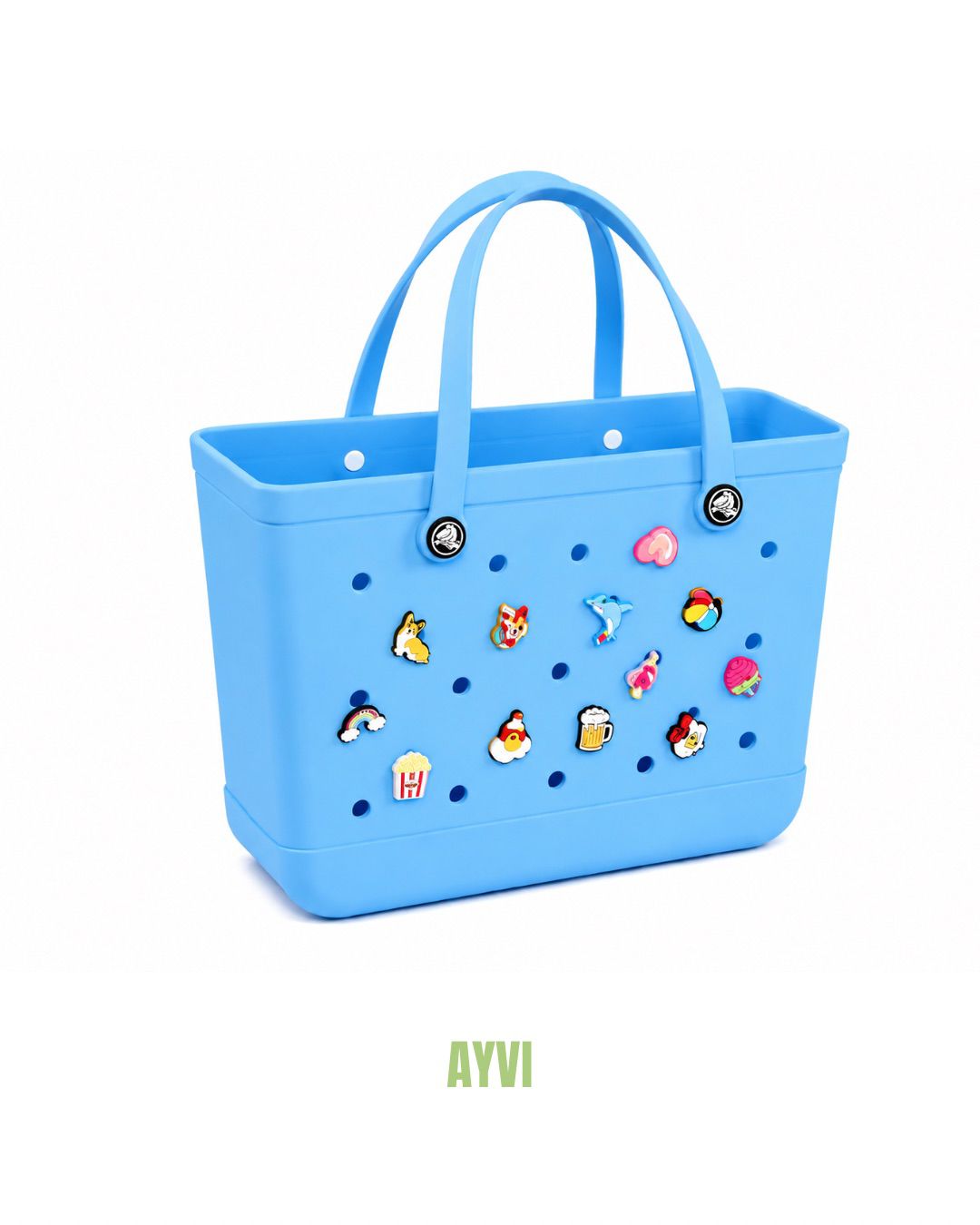 Clea Sky Blue Summer Bag+Pins