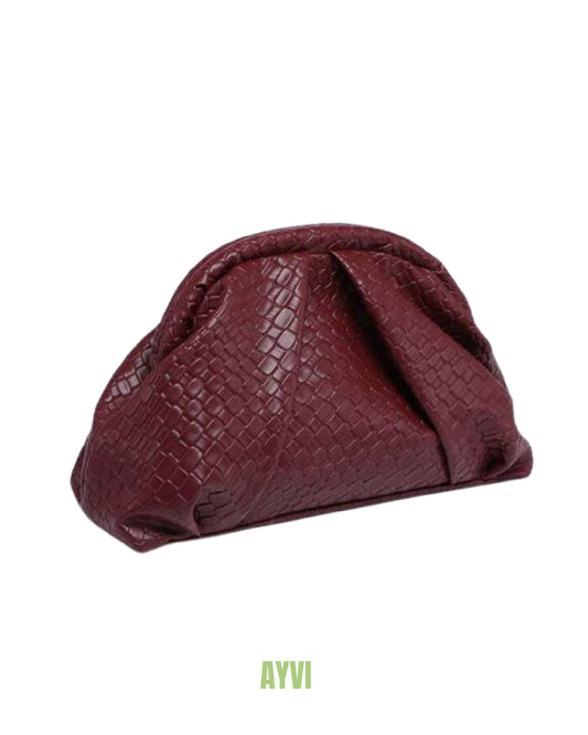 Isabella Burgundy Beaded Sequin Bag