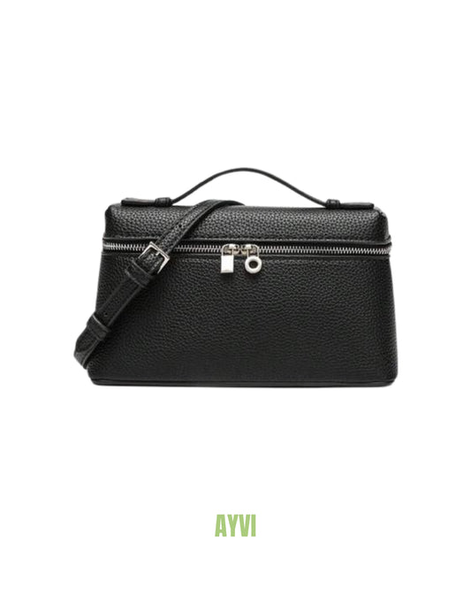 Leana Black square shoulder bag