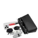 Leana Black square shoulder bag