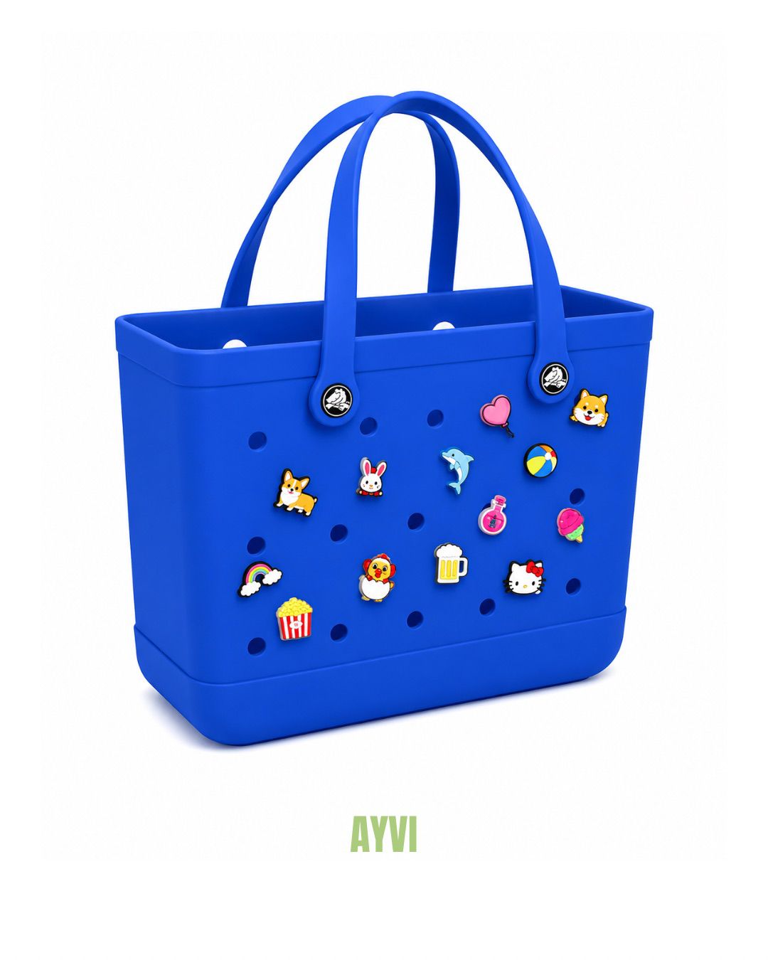Clea Navy Blue Summer Bag+Pins
