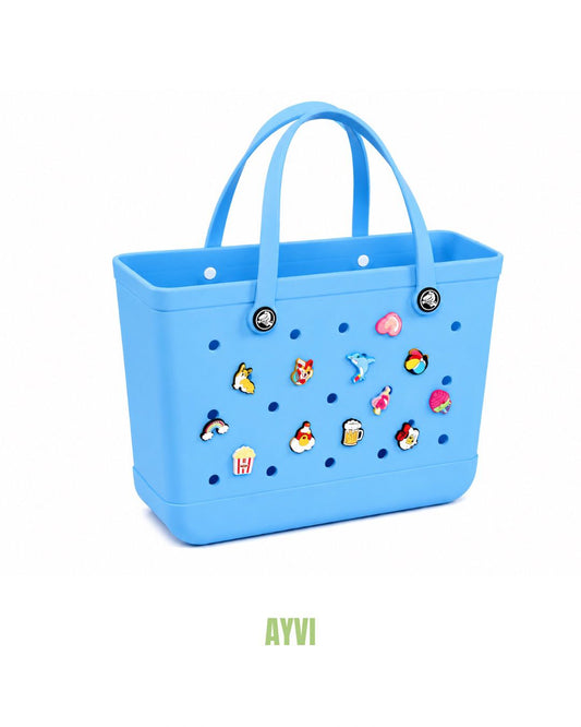 Clea Sky Blue Summer Bag+Pins