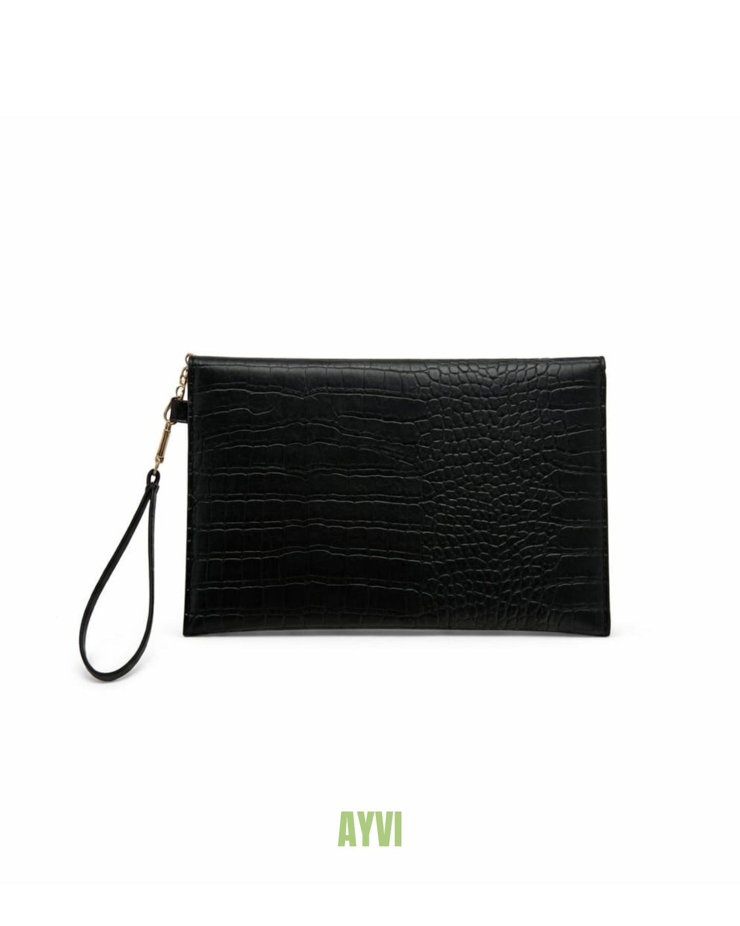 Sienna Black Crocodile Bag