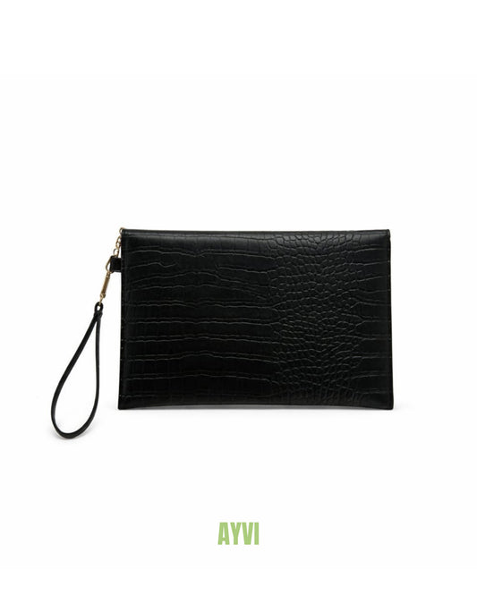 Sienna Black Crocodile Bag