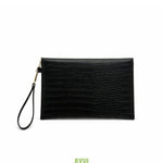 Sienna Black Crocodile Bag
