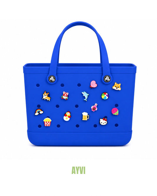 Clea Navy Blue Summer Bag+Pins